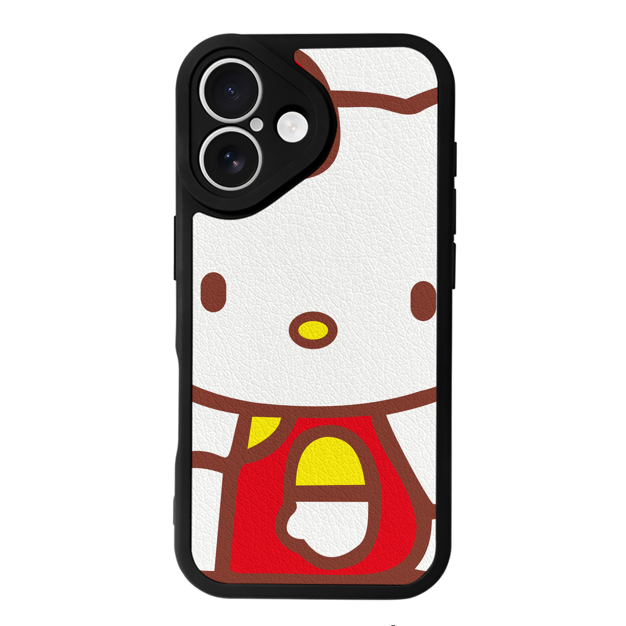 （画像用） Hello Kitty ハローキティ 【iPhone 16シリーズ対応】シリコンスマホケース（レザー調） 材質：シリコン
